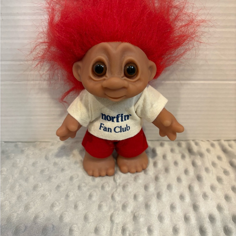 Troll Norfin Doll with Vibrant Red Hair